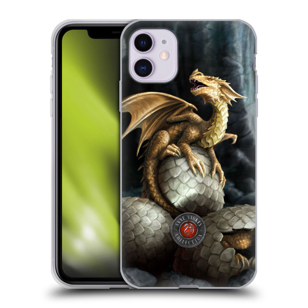 Anne Stokes Dragons Golden Treasures Soft Gel Case for Apple iPhone 11