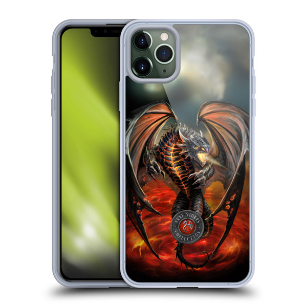 Anne Stokes Dragons Lava Soft Gel Case for Apple iPhone 11 Pro Max