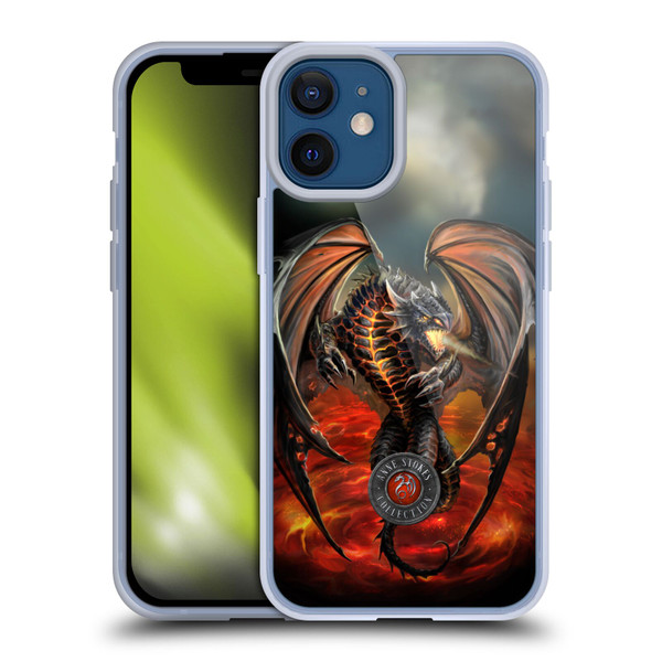 Anne Stokes Dragons Lava Soft Gel Case for Apple iPhone 12 Mini