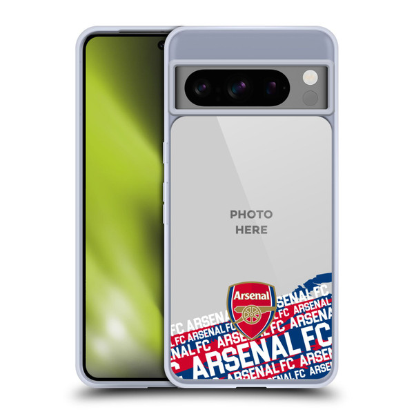 Custom Customised Personalised Arsenal FC Customised Photos Typography Soft Gel Case for Google Pixel 8 Pro