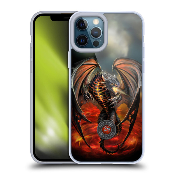 Anne Stokes Dragons Lava Soft Gel Case for Apple iPhone 12 Pro Max