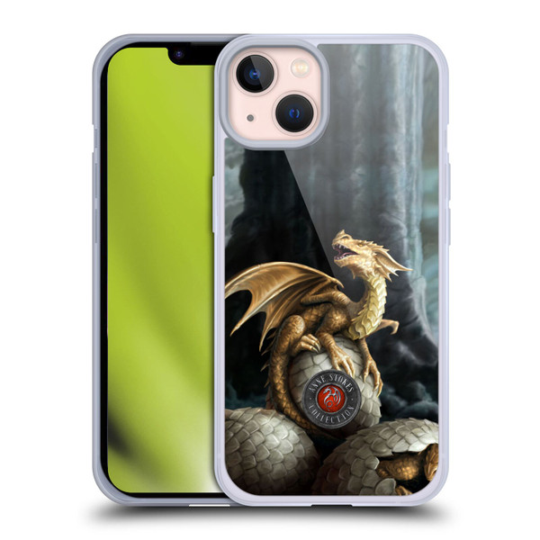 Anne Stokes Dragons Golden Treasures Soft Gel Case for Apple iPhone 13
