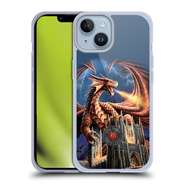 Anne Stokes Dragons Fury Soft Gel Case for Apple iPhone 14