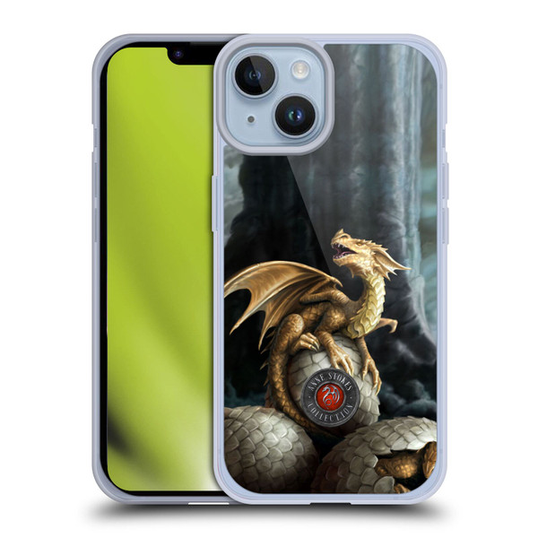 Anne Stokes Dragons Golden Treasures Soft Gel Case for Apple iPhone 14