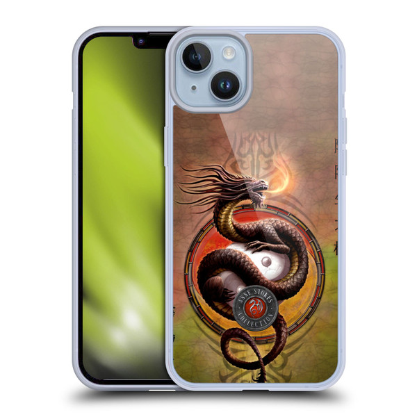 Anne Stokes Dragons Yin Yang Protector Soft Gel Case for Apple iPhone 14 Plus