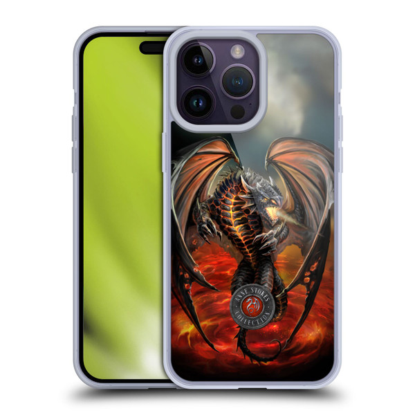 Anne Stokes Dragons Lava Soft Gel Case for Apple iPhone 14 Pro Max