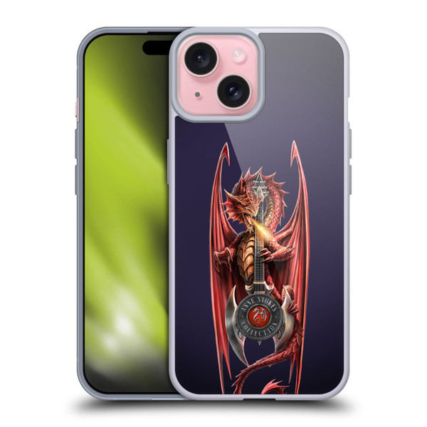 Anne Stokes Dragons Power Chord Soft Gel Case for Apple iPhone 15