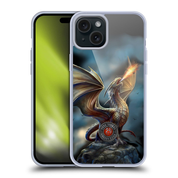 Anne Stokes Dragons Noble Soft Gel Case for Apple iPhone 15 Plus
