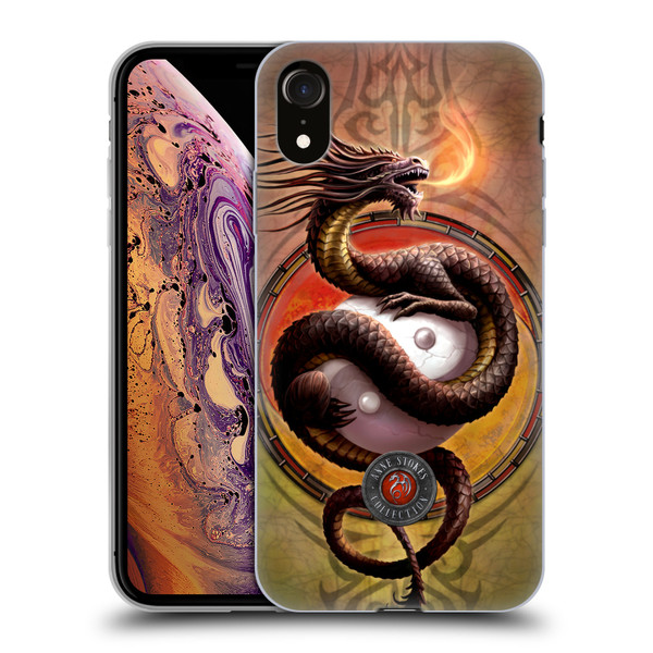 Anne Stokes Dragons Yin Yang Protector Soft Gel Case for Apple iPhone XR