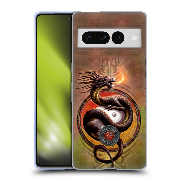 Anne Stokes Dragons Yin Yang Protector Soft Gel Case for Google Pixel 7 Pro