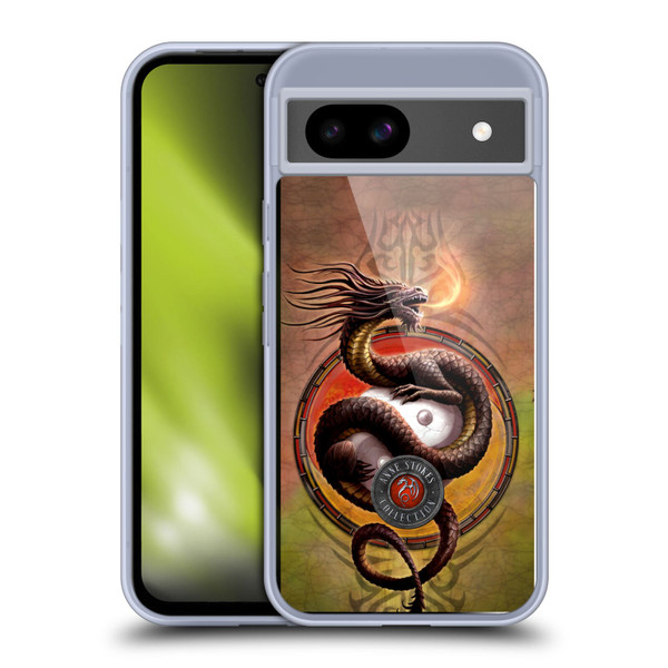 Anne Stokes Dragons Yin Yang Protector Soft Gel Case for Google Pixel 8a