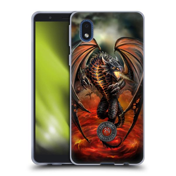 Anne Stokes Dragons Lava Soft Gel Case for Samsung Galaxy A01 Core (2020)