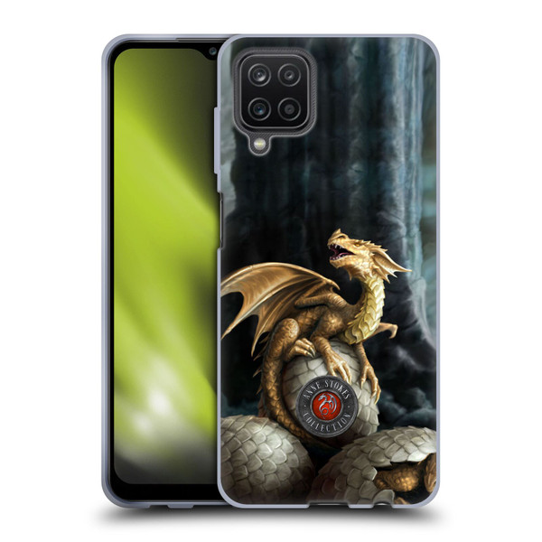 Anne Stokes Dragons Golden Treasures Soft Gel Case for Samsung Galaxy A12 (2020)