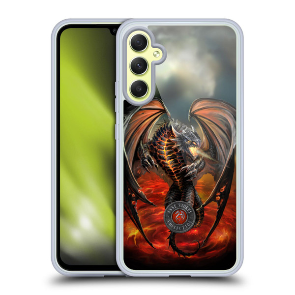 Anne Stokes Dragons Lava Soft Gel Case for Samsung Galaxy A34 5G