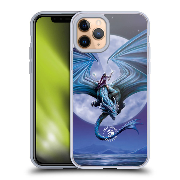 Anne Stokes Dragons 3 Moonstone Soft Gel Case for Apple iPhone 11 Pro