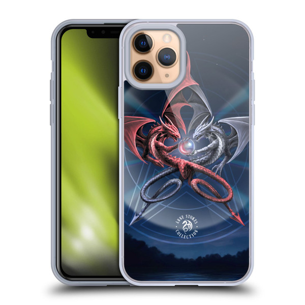 Anne Stokes Dragons 3 Pentagram Soft Gel Case for Apple iPhone 11 Pro