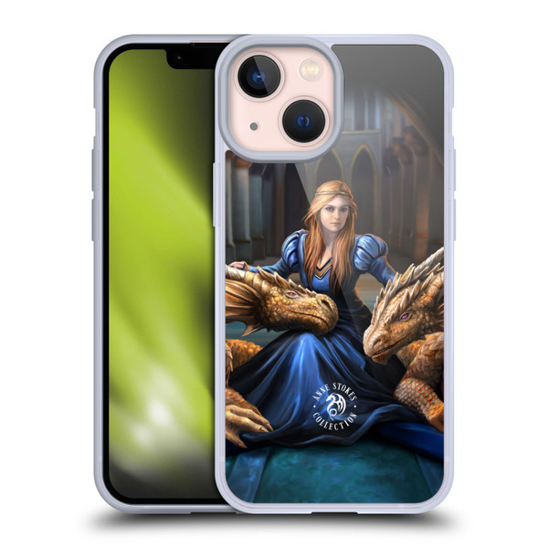 Anne Stokes Dragons 3 Fierce Loyalty Soft Gel Case for Apple iPhone 13 Mini