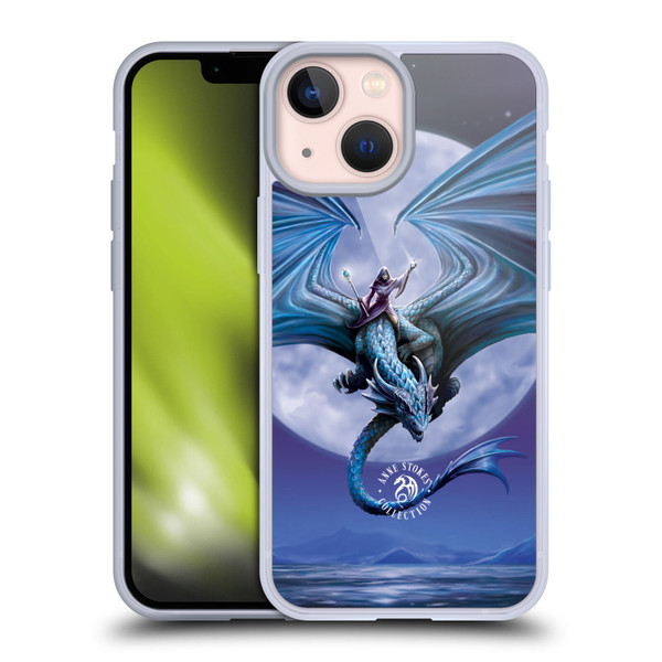 Anne Stokes Dragons 3 Moonstone Soft Gel Case for Apple iPhone 13 Mini