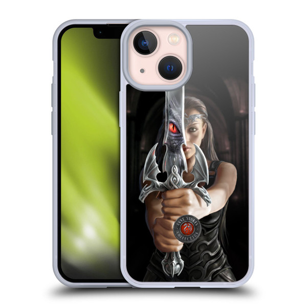 Anne Stokes Dragons 3 Reflection Soft Gel Case for Apple iPhone 13 Mini