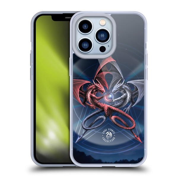 Anne Stokes Dragons 3 Pentagram Soft Gel Case for Apple iPhone 13 Pro