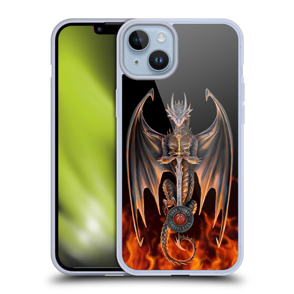 Anne Stokes Dragons 3 Warrior Soft Gel Case for Apple iPhone 14 Plus