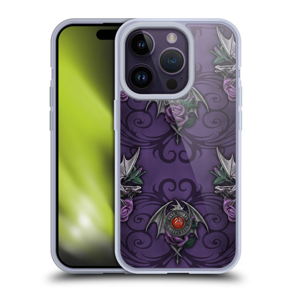 Anne Stokes Dragons 3 Pattern Soft Gel Case for Apple iPhone 14 Pro