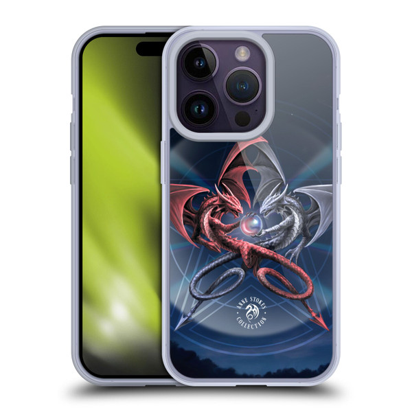 Anne Stokes Dragons 3 Pentagram Soft Gel Case for Apple iPhone 14 Pro