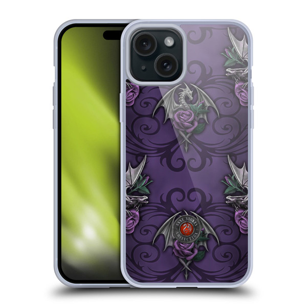 Anne Stokes Dragons 3 Pattern Soft Gel Case for Apple iPhone 15 Plus