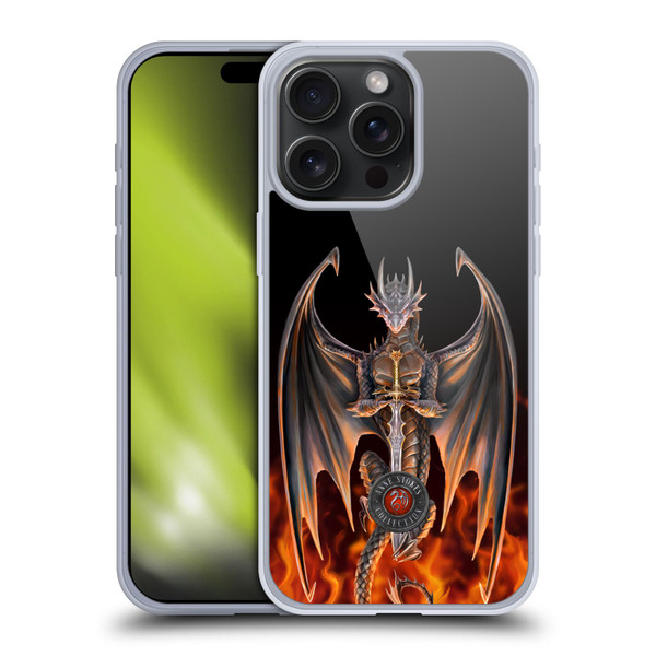Anne Stokes Dragons 3 Warrior Soft Gel Case for Apple iPhone 15 Pro Max