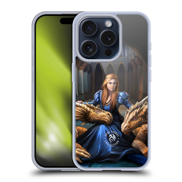 Anne Stokes Dragons 3 Fierce Loyalty Soft Gel Case for Apple iPhone 15 Pro