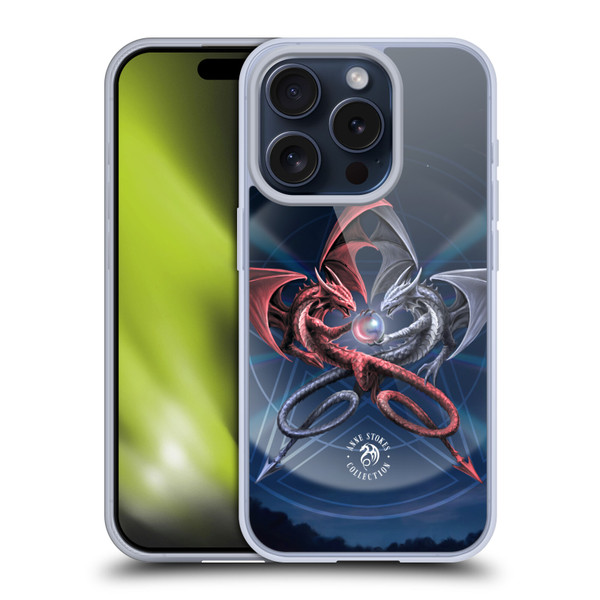Anne Stokes Dragons 3 Pentagram Soft Gel Case for Apple iPhone 15 Pro