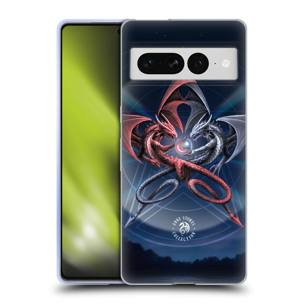 Anne Stokes Dragons 3 Pentagram Soft Gel Case for Google Pixel 7 Pro