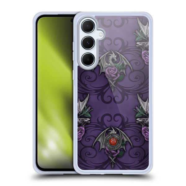 Anne Stokes Dragons 3 Pattern Soft Gel Case for Samsung Galaxy A55 5G