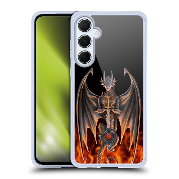 Anne Stokes Dragons 3 Warrior Soft Gel Case for Samsung Galaxy A55 5G
