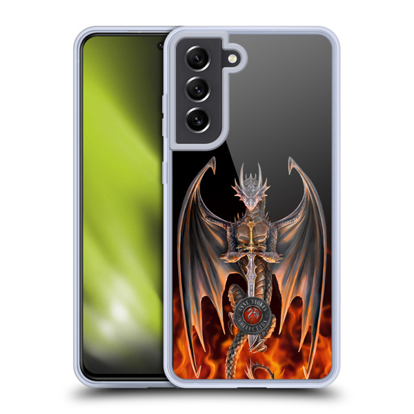 Anne Stokes Dragons 3 Warrior Soft Gel Case for Samsung Galaxy S21 FE 5G