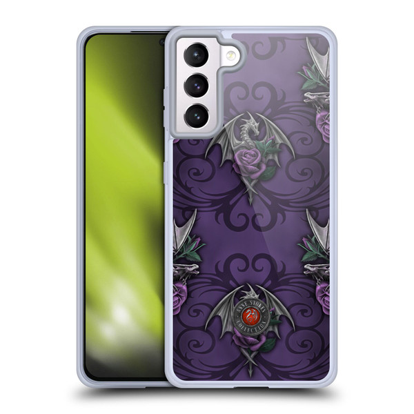 Anne Stokes Dragons 3 Pattern Soft Gel Case for Samsung Galaxy S21+ 5G