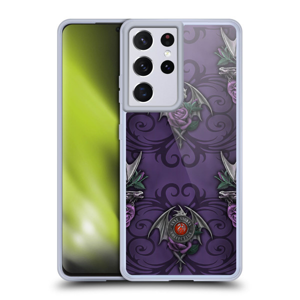 Anne Stokes Dragons 3 Pattern Soft Gel Case for Samsung Galaxy S21 Ultra 5G