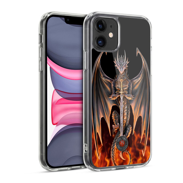 Anne Stokes Dragons 4 Warrior Soft Gel Case for Apple iPhone 11
