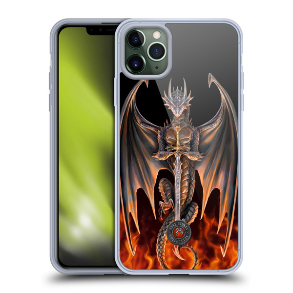 Anne Stokes Dragons 4 Warrior Soft Gel Case for Apple iPhone 11 Pro Max