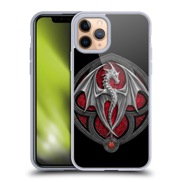 Anne Stokes Dragons 4 Logo Soft Gel Case for Apple iPhone 11 Pro