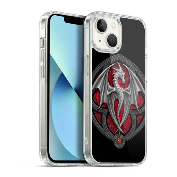 Anne Stokes Dragons 4 Logo Soft Gel Case for Apple iPhone 13