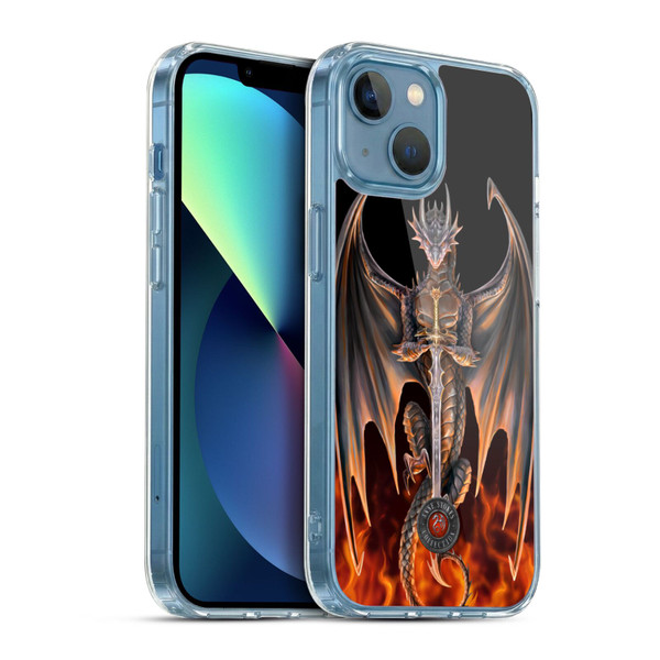 Anne Stokes Dragons 4 Warrior Soft Gel Case for Apple iPhone 13 Mini & MagSafe
