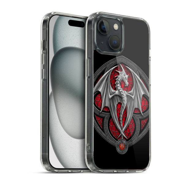 Anne Stokes Dragons 4 Logo Soft Gel Case for Apple iPhone 15 & MagSafe