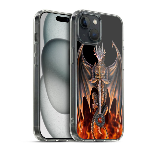 Anne Stokes Dragons 4 Warrior Soft Gel Case for Apple iPhone 15 & MagSafe