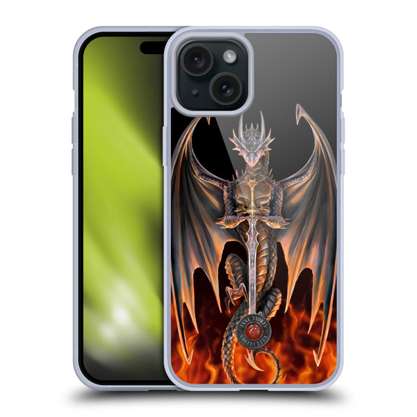 Anne Stokes Dragons 4 Warrior Soft Gel Case for Apple iPhone 15 Plus