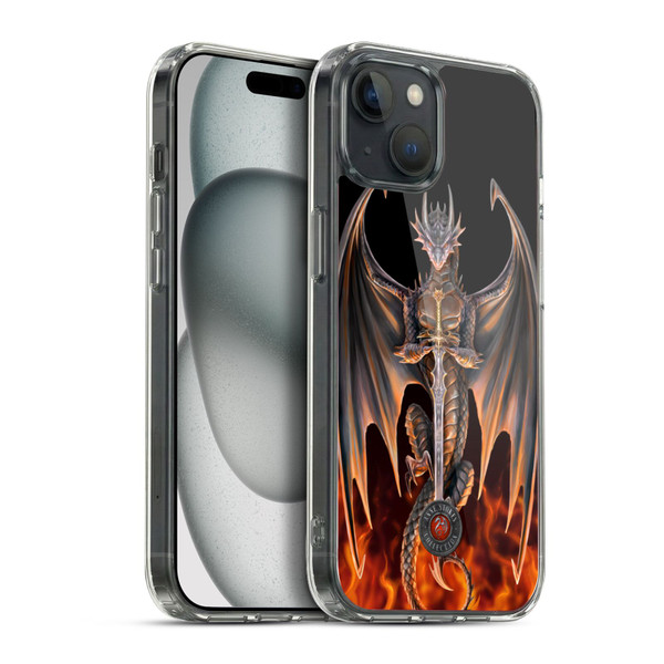 Anne Stokes Dragons 4 Warrior Soft Gel Case for Apple iPhone 15 Plus & MagSafe