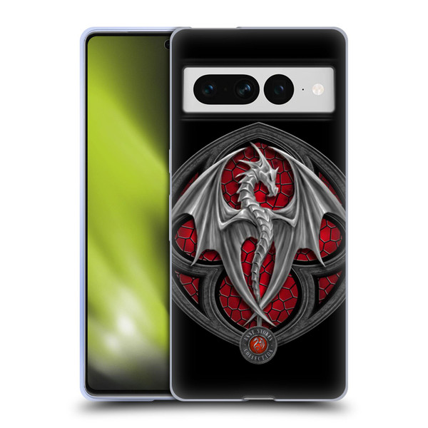 Anne Stokes Dragons 4 Logo Soft Gel Case for Google Pixel 7 Pro