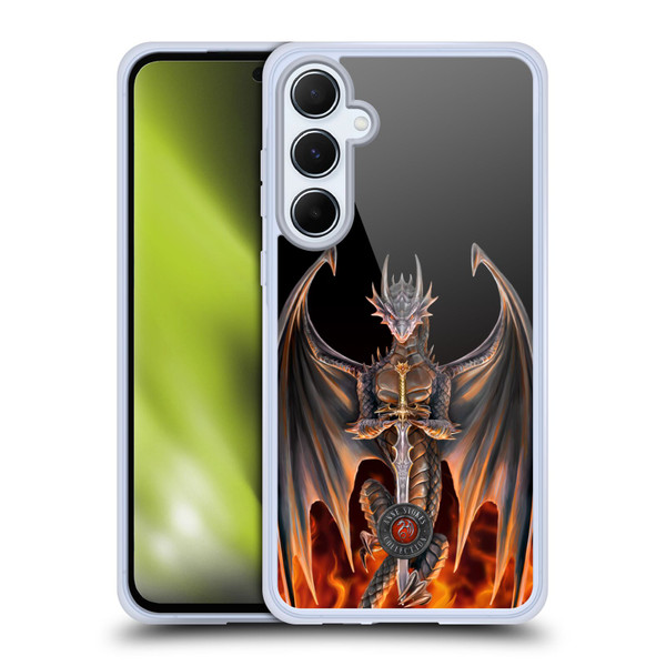 Anne Stokes Dragons 4 Warrior Soft Gel Case for Samsung Galaxy A55 5G