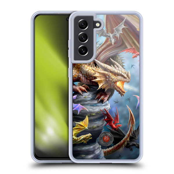 Anne Stokes Dragons 4 Clan Soft Gel Case for Samsung Galaxy S21 FE 5G
