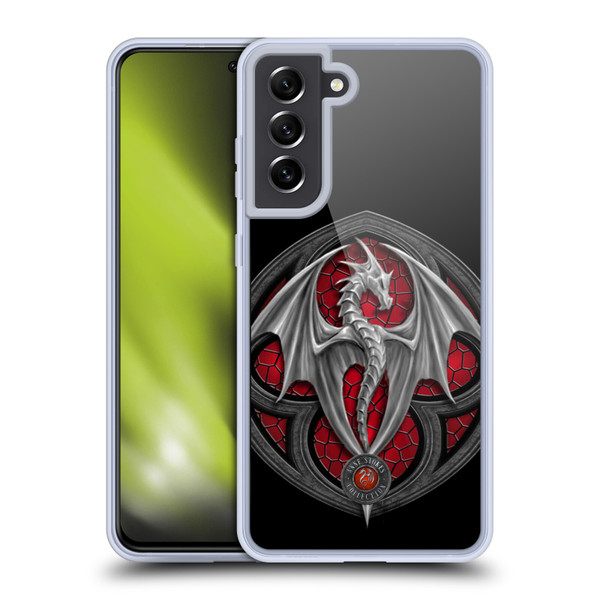Anne Stokes Dragons 4 Logo Soft Gel Case for Samsung Galaxy S21 FE 5G